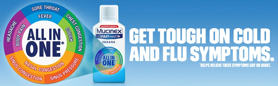 Mucinex Fast-Max Adult Severe Cold Liquid 6 Ounce - All In One