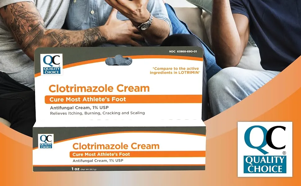 Quality Choice Clotrimazole Antifungal Cream 1 oz - 99261 Bottom