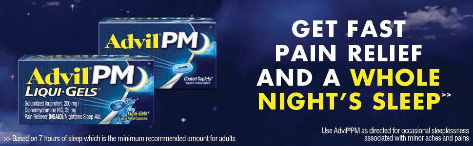 PM Pain Reliever and Nighttime Sleep Aid - Module1_Banner image