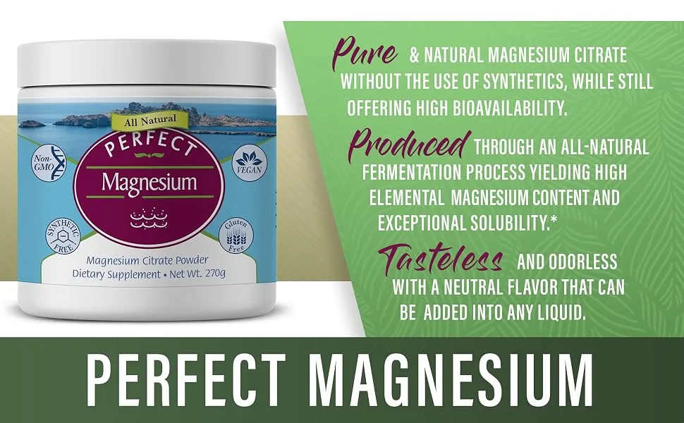 Perfect Magnesium Citrate Powder - 270g - product information 3