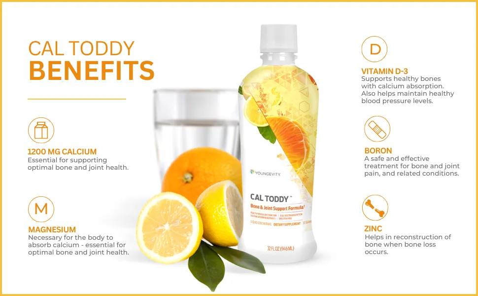 SUPRALIFE Cal Toddy- 32 FL OZ 1 Bottle - CAL TODDY Benefits