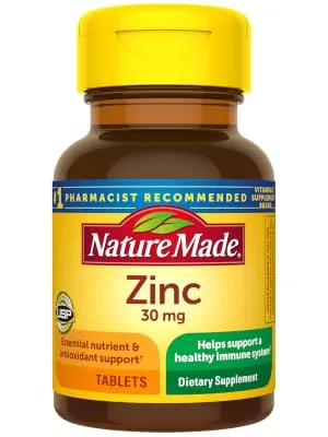 Nature Made Zinc Tabs - 30 mg - 100 ct - Nature Made Zinc 30 mg Tablets
