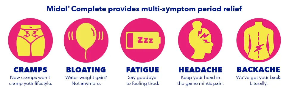 Midol Menstrual Complete Gelcaps 24 ea - Midol Complete provides multi-symptom period relief