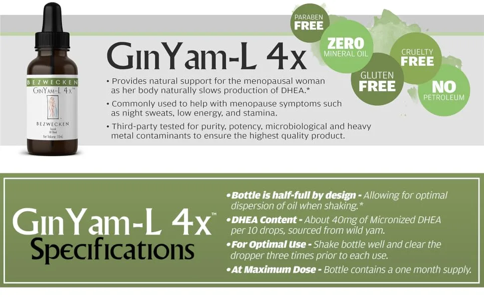 GinYam-L 4X  10mL Topical Oil Blend - product information 2