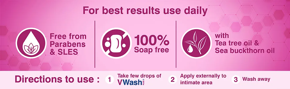 VWash Intimate Hygiene Wash (200 ml) - product information 5
