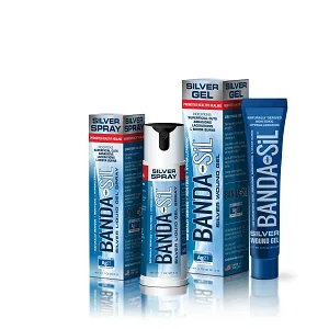 Banda-Sil Silver Wound Care Gel - Banda-Sil, Silver wound care, silver gel, first aid, cuts, abrasions, burns, antimicrobial, MRSA