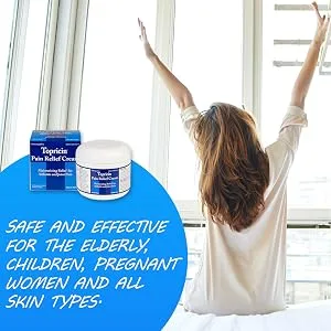 Topricin Pain Relief Cream 4 oz - product information 2