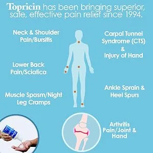 Topricin Pain Relief Cream 4 oz - product information 3