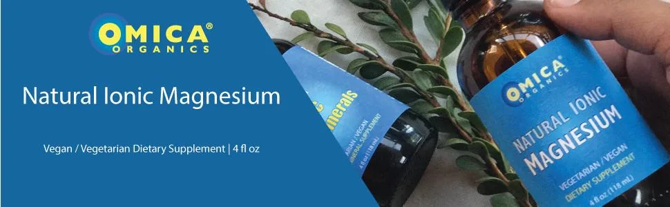 Natural Ionic Magnesium - Natural Ionic with plant background