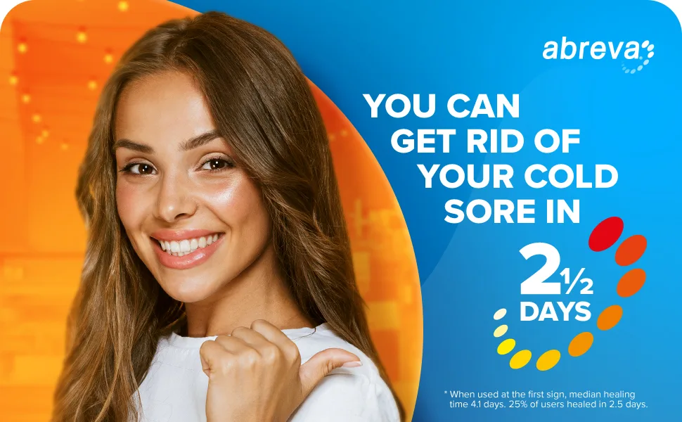 Abreva Cream - Abreva Docosanol 10% Cream Tube, FDA Approved Treatment for Cold Sore/Fever Blister, 4 grams Twinpac