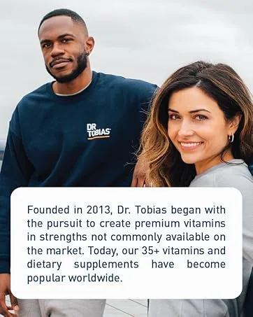 Dr Tobias Magnesium Bisglycinate Buffered Chelate Complex 200 mg per Capsule Non-GMO Magnesium Supplement 120 Capsules - Founded in 2013