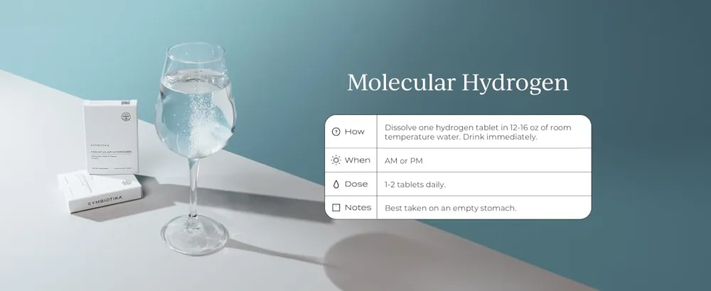 CYMBIOTIKA Molecular Hydrogen Water Tablets with Magnesium Energy Boost Gluten Free Keto Antioxidant Drink Fast Dissolving Supplements Helps Fight Inflammation & Stress 30 Tablets 12 ppm - hydrogen water supplement tablets dr h pills supplements magnesium molecular drops capsules energy