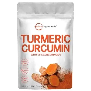 Turmeric Extract 95% Curcuminoids (Natural Turmeric Extract and Turmeric Supplements) 100 Grams Rich in Antioxidants for Joint & Immune Support No GMOs Vegan Friendly India Origin - Curcumin 100g