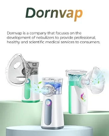 Compact Portable Nebulizer Mesh Nebulizer auto-cleaning Handheld Nebulizer Two ways to use for Adults and Children with Respiratory Problems for Home Office Outdoor - nebulizer