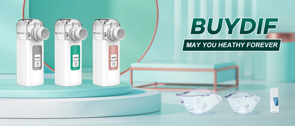 Nebulizer Machine for Kids Portable Nebulizer Machine for Adults 2 Modes Handheld Mesh Nebulizer Cool Mist with All Accessories for Travel Office Household Use Green - product information 1
