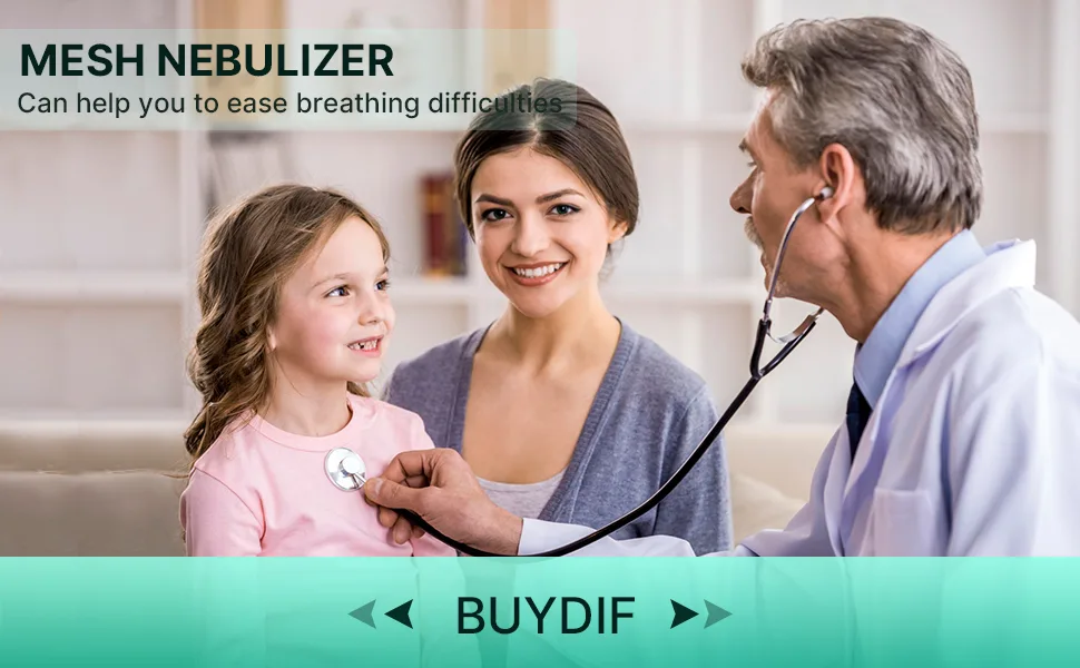 Nebulizer Machine for Kids Portable Nebulizer Machine for Adults 2 Modes Handheld Mesh Nebulizer Cool Mist with All Accessories for Travel Office Household Use Green - product information 5