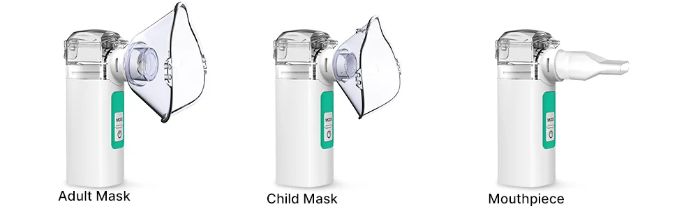 Nebulizer Machine for Kids Portable Nebulizer Machine for Adults 2 Modes Handheld Mesh Nebulizer Cool Mist with All Accessories for Travel Office Household Use Green - product information 8