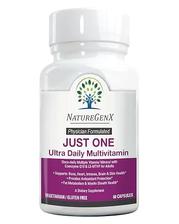 NatureGenX Liquid Vitamin D Drops for Fast Absorption Vitamin D3 Supplement (10000 IU) for Immune Support - Non-GMO & Gluten Free - 30ml 30 Servings - Orange Flavor - Just One ultra daily multivitamin