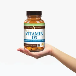 Script Essentials Vegan Vitamin D3 5 000 IU for Healthy Muscle Function Bone Health and Immune Support - Non-GMO Gluten Free and Kosher Certified - 90 Capsules - Vitamim3