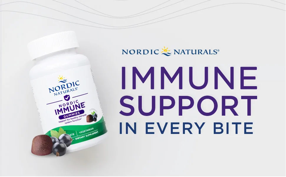 Nordic Naturals Immune Gummies Elderberry 40 Immune Support Gummies Chewable Vitamins for Daily Immune Support Non-GMO Vegetarian 20 Servings - image