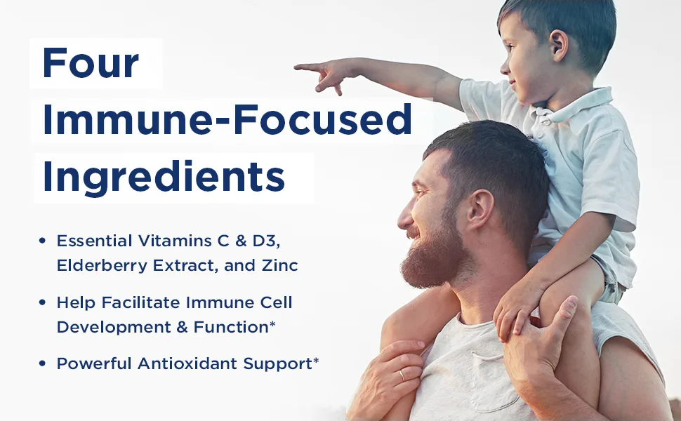 Nordic Naturals Immune Gummies Elderberry 40 Immune Support Gummies Chewable Vitamins for Daily Immune Support Non-GMO Vegetarian 20 Servings - image