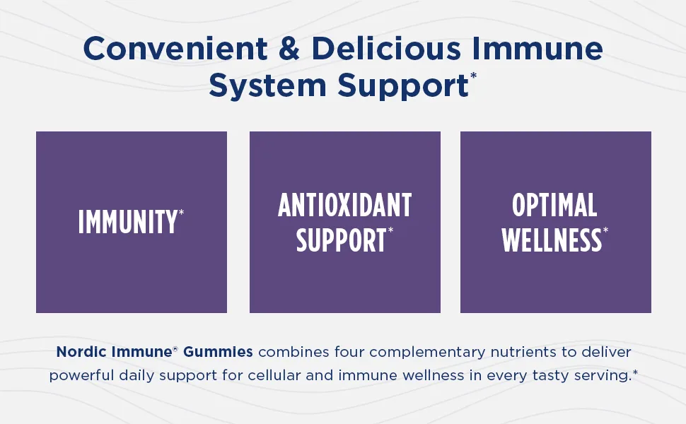 Nordic Naturals Immune Gummies Elderberry 40 Immune Support Gummies Chewable Vitamins for Daily Immune Support Non-GMO Vegetarian 20 Servings - image