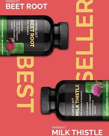 KORESELECT Elderberry Capsules with Panax Ginseng - Immune Support 6-in1 Herbal Blend with Zinc Ginger Echinacea Reishi Mushrooms - 60 Capsules - Koreselect Best Sellers