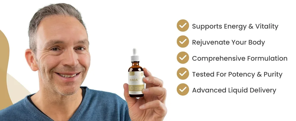 Rejuvica Health Active Maca - Advanced Maca Root Extract - Peruvian Ginseng - Liquid Delivery for Better Absorption - Supports Energy & Vitality - maca root supplement