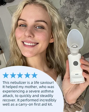 Portable Nebulizer - Nebulizer Machine for Adults and Kids Travel and Household Use Handheld Mesh Nebulizer for Breathing Problems APOWUS. - apowus nebulizer machine