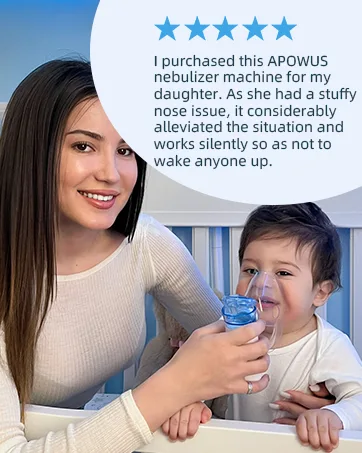 Portable Nebulizer - Nebulizer Machine for Adults and Kids Travel and Household Use Handheld Mesh Nebulizer for Breathing Problems APOWUS. - apowus nebulizer machine for adults