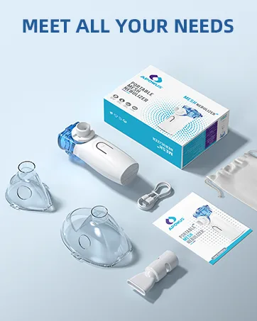 Portable Nebulizer - Nebulizer Machine for Adults and Kids Travel and Household Use Handheld Mesh Nebulizer for Breathing Problems APOWUS. - nebulizer machine