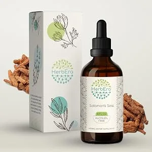 Solomon's Seal B120 Alcohol-Free Herbal Extract Tincture Concentrated Liquid Drops Natural Solomon's Seal (Polygonatum odoratum) 4 fl oz - Solomon