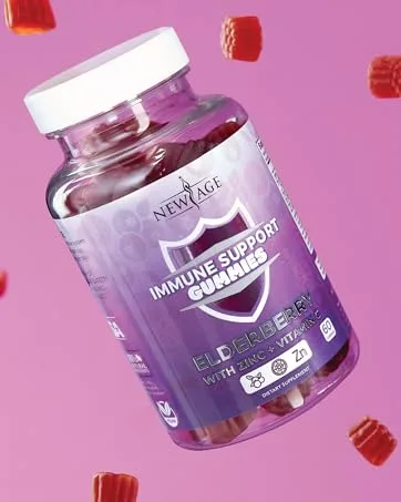 NEW AGE Vitamin C Gummies Orange Vitamin C Gummy - Supports Healthy Immune System - Vegetarian Without Gluten (120 Gummies) - immune support gummies