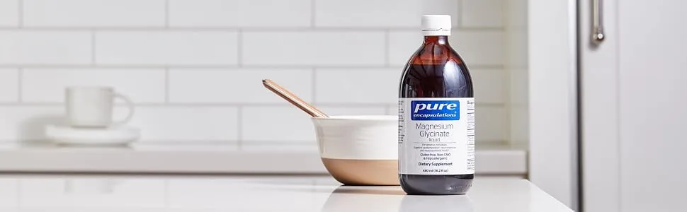 Pure Encapsulations Magnesium Glycinate Liquid | Supports Musculoskeletal and Cardiovascular Health* | 16.2 fl. oz. - Magnesium Glycinate Liquid