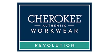 Cherokee Mens Scrub Pants with Cargo Pockets Two-Way Stretch Modern fit Drawstring Pants WW140 Medium Short Navy - Cherokee Workwear Revolution Logo