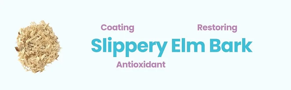 Calming Blends Acid Reflux Loose Leaf Tea | Acid Reflux Heartburn & Indigestion | Caffeine-Free | 36 Cups - Slipper Elm Bark in Reflux Tea