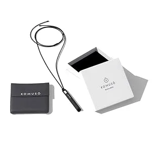 KOMUSO Shift breathing necklace | Quit Smoking and Vaping | Smoking Aid to Quit Unhealthy Habits Black - active shift