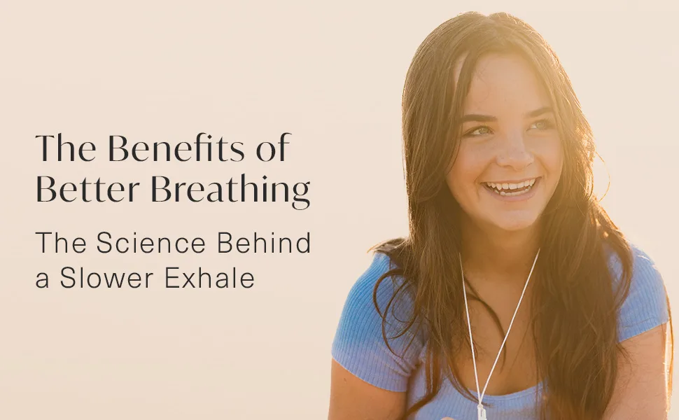 KOMUSO Shift breathing necklace | Quit Smoking and Vaping | Smoking Aid to Quit Unhealthy Habits Black - komuso