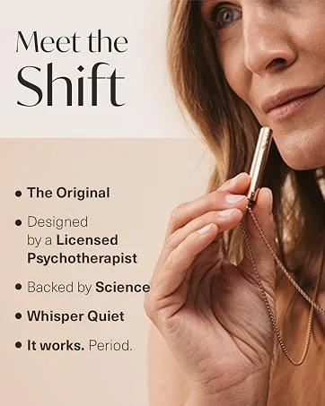 KOMUSO Shift breathing necklace | Quit Smoking and Vaping | Smoking Aid to Quit Unhealthy Habits Black - the sihft