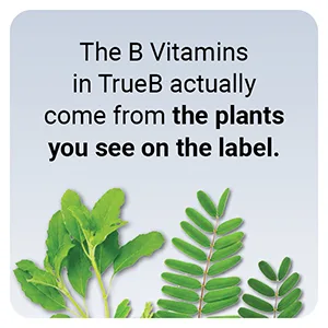 NatureCity True-B Plant Based Vitamin B-Complex 30 Vegan Capsules from Whole Food Sources (1) - Plants from the label