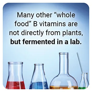NatureCity True-B Plant Based Vitamin B-Complex 30 Vegan Capsules from Whole Food Sources (1) - Vitamins from a lab