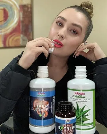 Bella All Natural Pure Aloe Vera Juice (UnFlavored) 32 Oz - Antioxidant and Rehydration Drink - detox kit