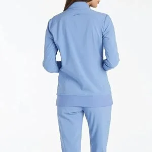 iflex by Cherokee Uniforms Zip Front Scrub Jackets for Women CK303 Medium Black - A FLATTERING FIT FOR EVERY BODY