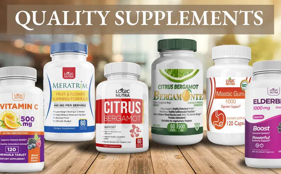 Logic Nutra Citrus Bergamot Capsules 1 000 mg per Serving (2) 60 Capsules - QUALITY SUPPLEMENTS