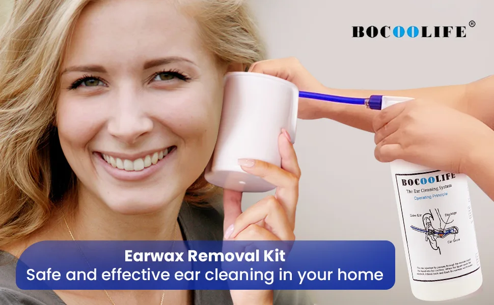 BOCOOLIFE Earwax Removal Tips - 100 Pack Ear Washer Disposable Tips Replacement Ear Washer Tips Compatible with All Ear Wash Systems Requiring Such Disposable Tips 100 Tips - BOCOOLIFE Earwax removal