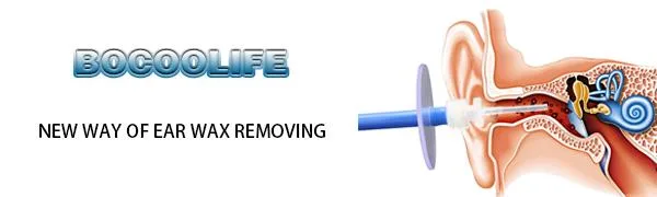 BOCOOLIFE Earwax Removal Tips - 100 Pack Ear Washer Disposable Tips Replacement Ear Washer Tips Compatible with All Ear Wash Systems Requiring Such Disposable Tips 100 Tips - EAR WAX CLEANER EAR TIPS