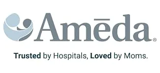 Ameda MYA Replacement Bottles with Locking Caps & Rings Storage Bottle Baby Essentials Breastfeeding Supplies 2 Count - Ameda_Logo