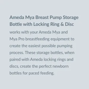 Ameda MYA Replacement Bottles with Locking Caps & Rings Storage Bottle Baby Essentials Breastfeeding Supplies 2 Count - Ameda MYA Replacement Bottles 102X14 (B08562XHL3)