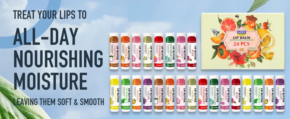 24 Pack Lip Balm Natural Lip Balm Bulk Lip Care Product Moisturizing Lip Balm for dry cracked lips A-24 - product information 9