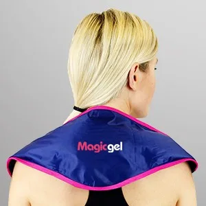 Magic Gel Neck Ice Pack - Reusable Cold Wrap for Neck Shoulders and Back - Soft and Flexible Freezer Pack for Icing Neck Shoulder Upper Body Muscles - Stays Cool for 25 Minutes - nick ice pack ncision thigh good size surround areas compression wrap osteoarthiritus hole cap